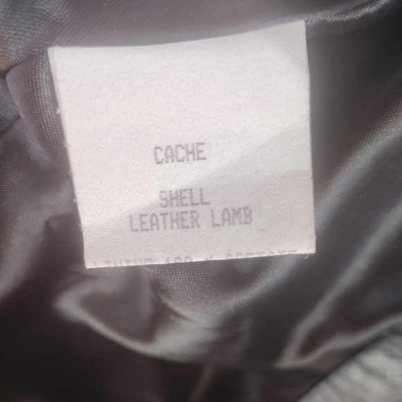 Cache Metallic Leather Jacket - Picture 4 of 6